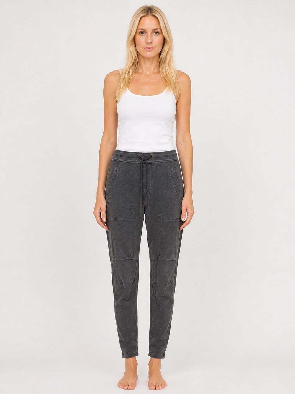 James Perse Soft Drape Utility Pant Womens 2 Medium M Dark Gray Pants